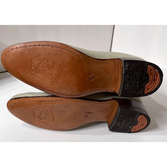 Lara La Espuela Botines Stone Leather Ankle Boots Men Size 8.5 Mexican Cowboy - Picture 9 of 16